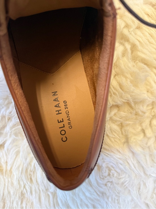 NEW Cole Haan Men’s 11.5 Brown Leather Cap-Toe Dress Shoes Oxfords Grand 360 main image 7